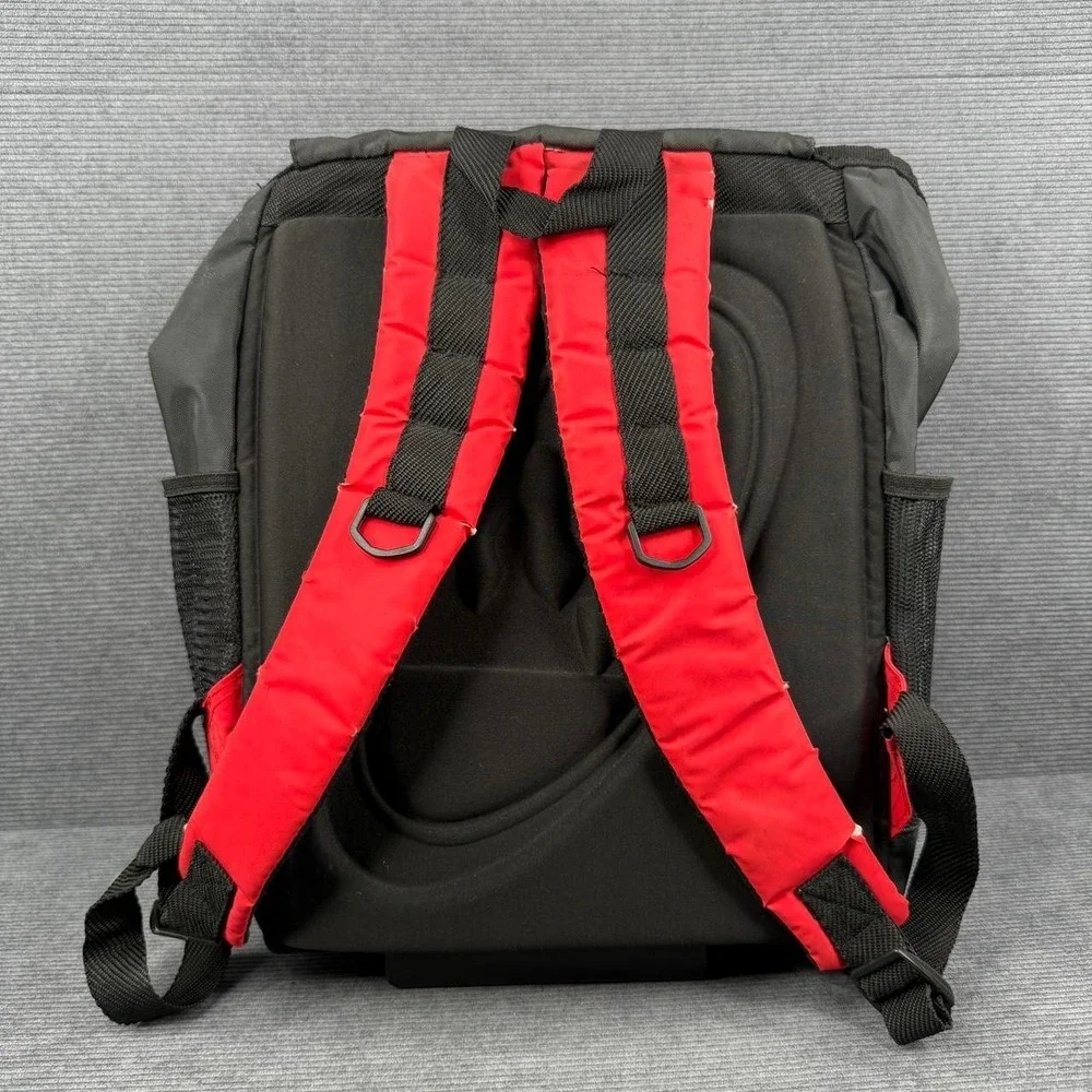 Vintage GUESS Backpack Red Black Nylon Hiking Rucksack School Bag 90s Y2K Gorp